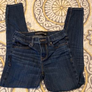Express jegging mid-rise blue jeans Size 0S